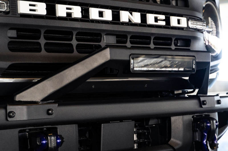 DV8 Offroad 21-22 Ford Bronco Factory Modular Front Bumper Bull Bar with LED light bar