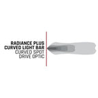 Rigid Industries Radiance+ Curved 40in. RGBW Light Bar with curved spot drive optic.