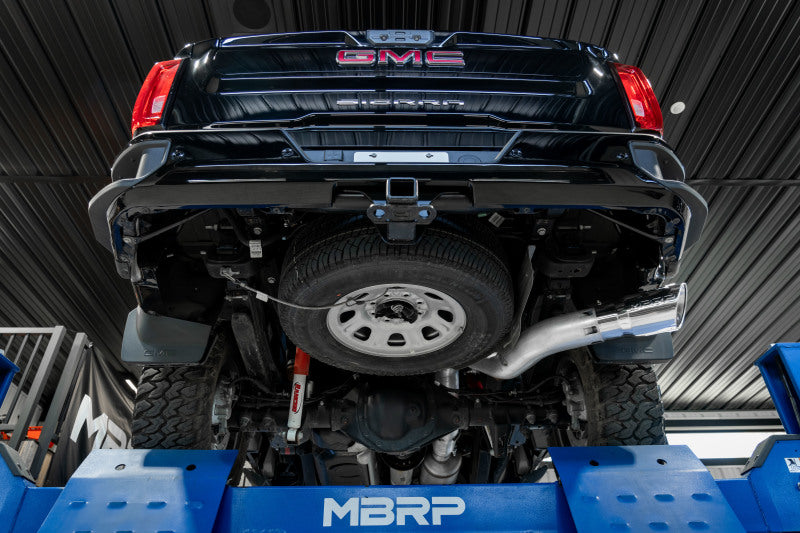 MBRP 20-23 Chevrolet Silverado 2500HD 6.6L Armor Lite AL Steel Single Side Exit 5in DPF Back Exhaust Secondary image