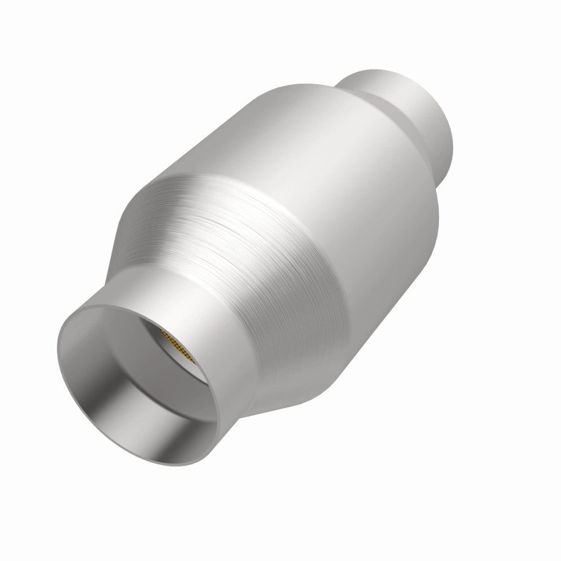 MagnaFlow Conv Univ 2.5in Inlet/Outlet Center/Center Round catalytic converter for offroad performance upgrades