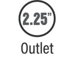 MagnaFlow Smooth Trans X 2.25/2.25 X 12 SS 2.25 inch outlet