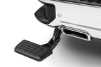 AMP Research 19-22 Chevrolet/GMC Silverado/Sierra 1500 BedStep - Black installed on truck rear bumper