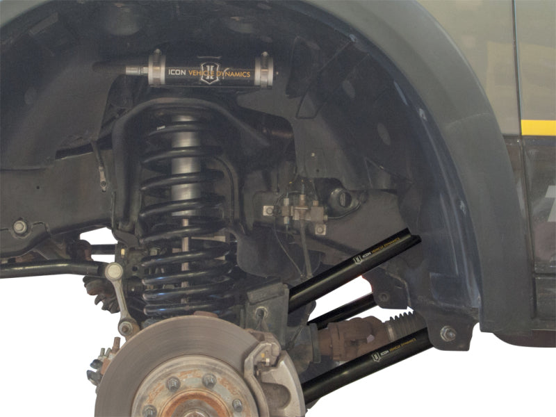 ICON 03-12 Dodge Ram HD Fixed Tubular Link Kit installed on truck