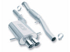 Borla 02-07 WRX Twin Tip Hush Catback Exhaust components.