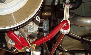 Eibach 36mm Front & 25mm Rear Anti-Roll Kit for 11 Ford Mustang Coupe/Convertible/Shelby installed in vehicle.