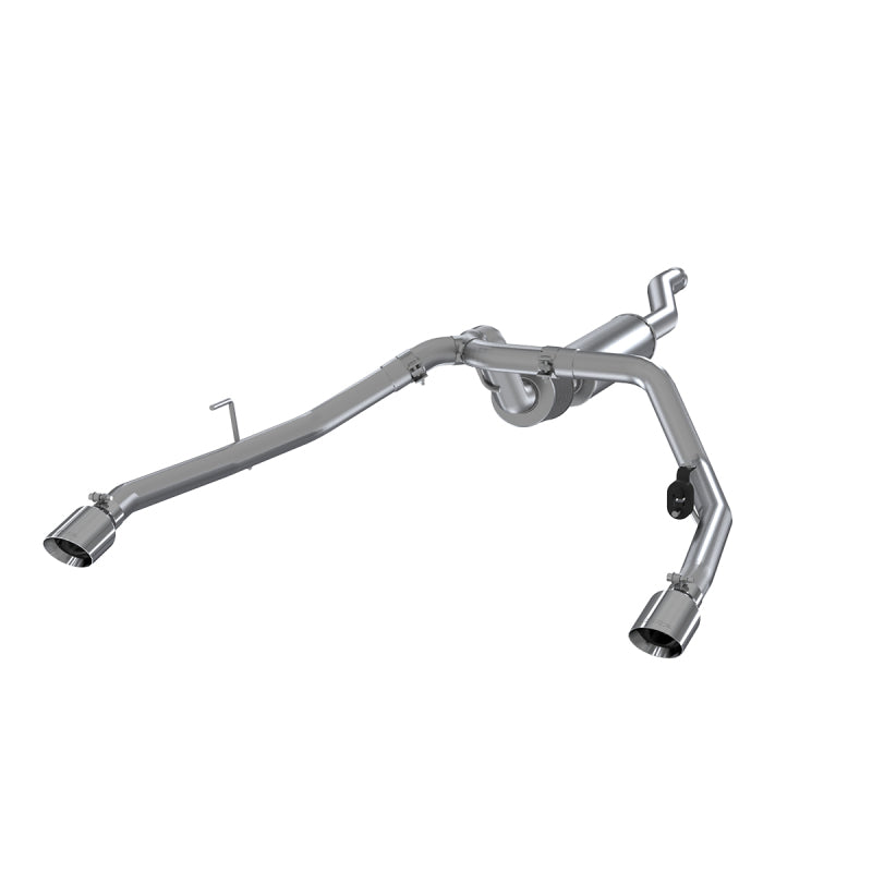 MBRP 2020 Jeep Gladiator 3.6L 2.5in Dual Rear Exit Cat Back Exhaust Aluminized Secondary image