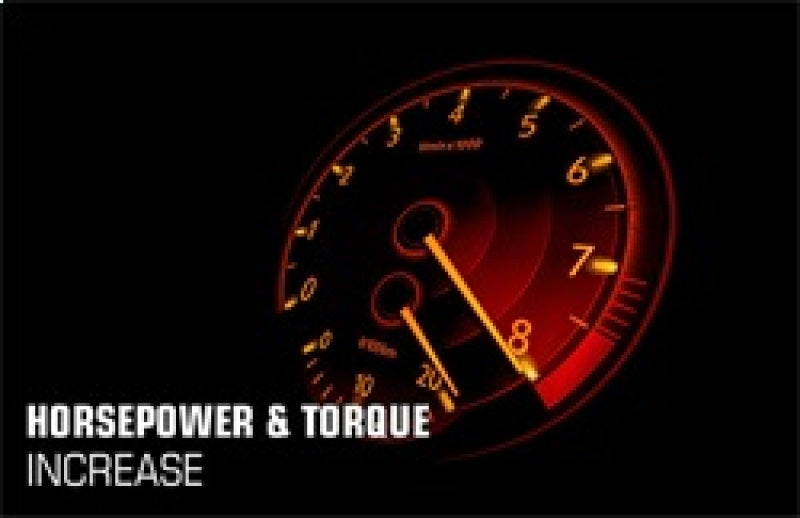 Horsepower and torque increase gauge for vehicles performance