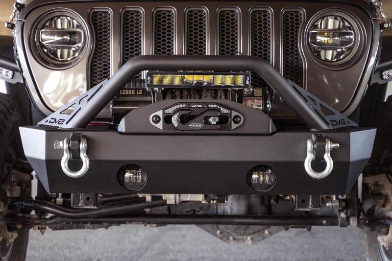 DV8 Offroad 07-23 Jeep Wrangler JK/JL & Gladiator JT FS-15 Series Front Bumper for tough offroad performance
