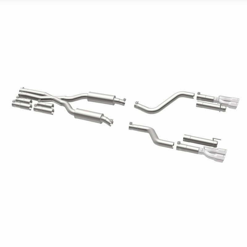 MagnaFlow 2017+ Dodge Challenger 409 SS Polished 3in Quad Tips Cat-Back Exhaust system components