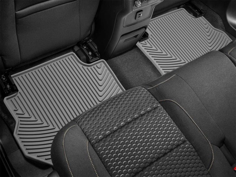 WeatherTech 17+ GMC Acadia / Acadia Denali Rear Rubber Mats - Grey Secondary image