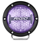 Rigid Industries 360-Series 4in LED Off-Road Diffused Beam - RGBW Backlight (Pair) for offroad lighting and electrical.