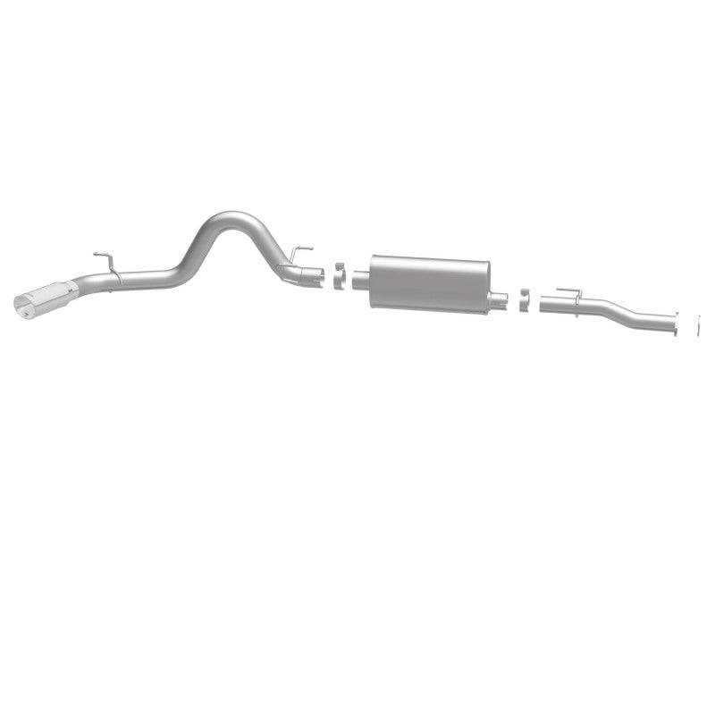 MagnaFlow Cat-Back 2016 Toyota Tacoma 3.5L V6 SS 3in Single Pass Side Exit Rear 4in Tip exhaust system parts