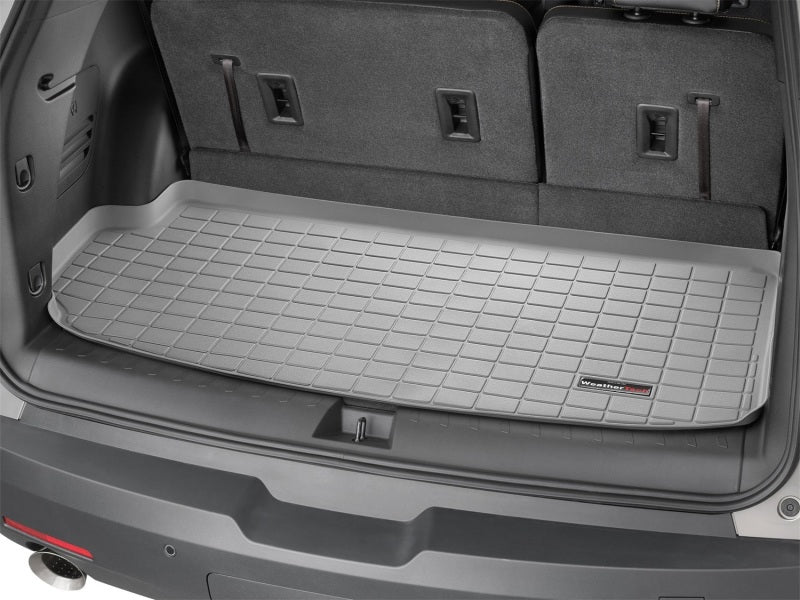WeatherTech 2018+ Chevrolet Traverse Cargo Liners - Grey Secondary image