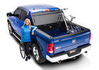 BAK 02-20 Dodge Ram 1500 (19-20 Classic Only) / 03-20 Ram 2500/3500 8ft Bed BAKFlip MX4 Matte Finish with bike inside.