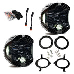 Baja Designs 18-25 Jeep Wrangler JL/20-25 Gladiator JT (w/Halogen) DOT LP6 LED Headlight Kit - Clear for offroad lighting.