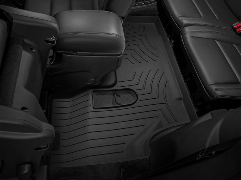 WeatherTech 2016+ Dodge Durango Rear FloorLiner HP - Black, designed for durability and custom fit in offroad truck accessories.