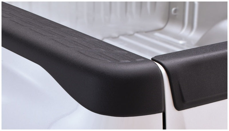 Bushwacker 07-13 Chevy Silverado 1500 Fleetside Bed Rail Caps 97.6in Bed - Black Secondary image