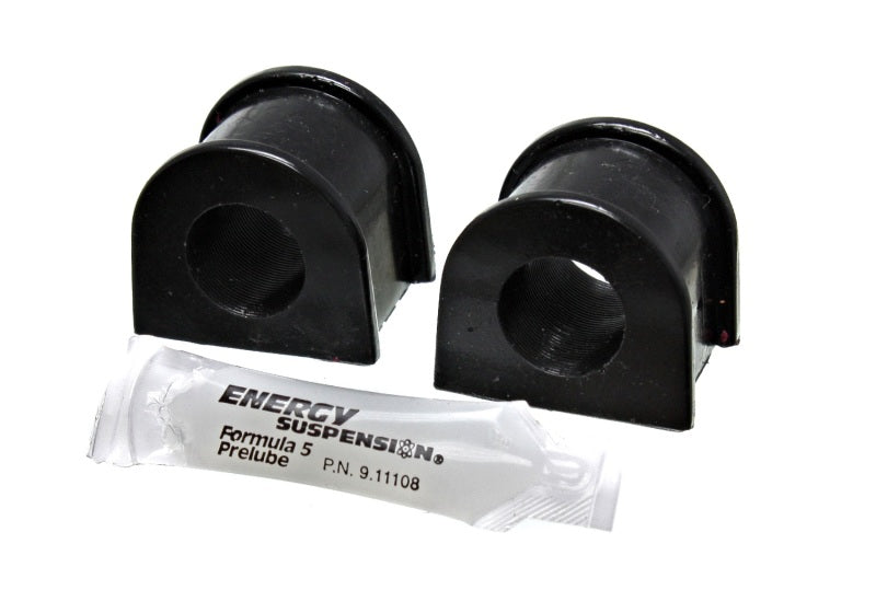 Energy Suspension Subaru Forester/Legacy/Outback/WRX Black 21mm Front Sway Bar Bushing Set image with pre-lube.