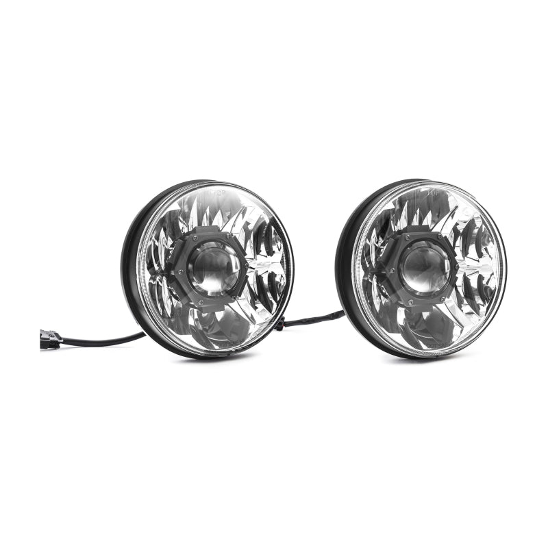 KC HiLiTES 18-20 Jeep JL/JT 7in. Gravity LED Pro DOT Approved Replac. Headlight (Pair Pack Sys) Secondary image