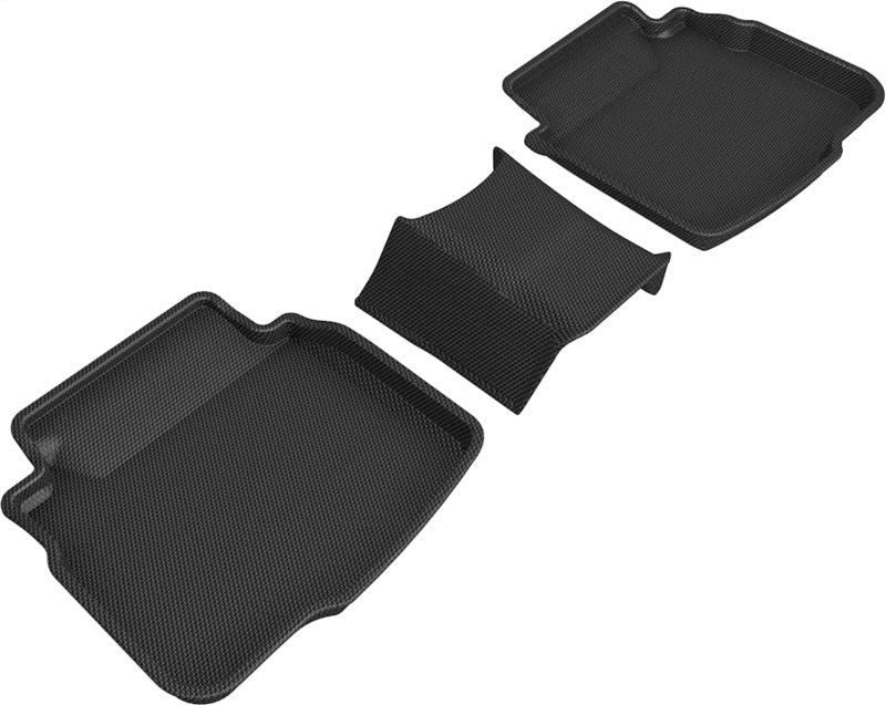 3D MAXpider Custom Fit Kagu Floor Mat For 20-22 Subaru Legacy / Outback - 2nd Row (Black) close-up view Main image