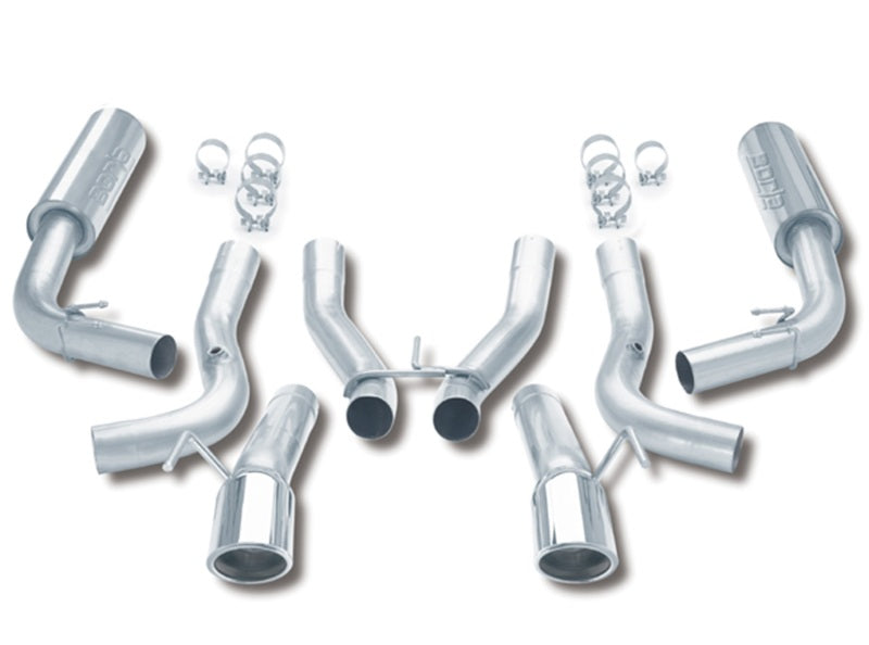 Borla 96-02 Viper GTS/R/T-10 Coupe/Convertible 2dr w/ 2.5in Inlets SS Catback Exhaust System components