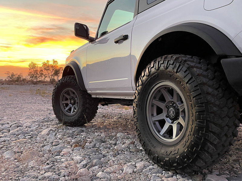 ICON 2021+ Ford Bronco 3in Lift C/O Spacer Kit with offroad tires