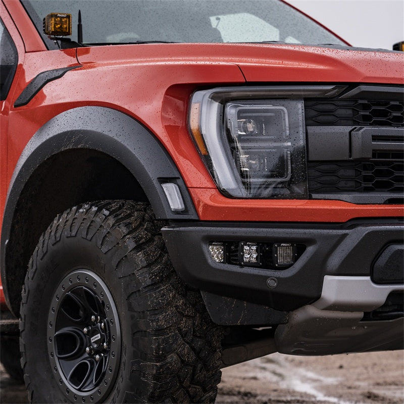 Rigid Industries 2021+ Ford Raptor Triple Fog Lights Kit on truck