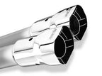 Borla 2.5in Inlet 6.69in x 3in Rectangular Rolled Angle Cut Single Inlet x 5.63in Long Exhaust Tip for offroad performance upgrades