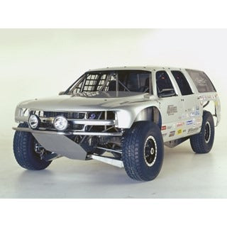 Custom offroad truck with suspension lift kits and performance upgrades.