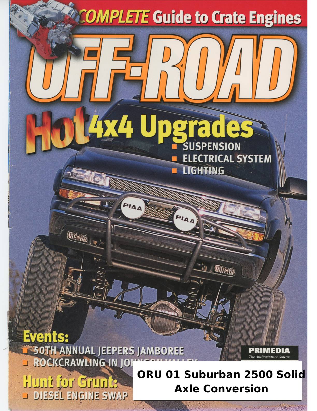 Off-road truck upgrades, suspension, lighting, ORU parts guide
