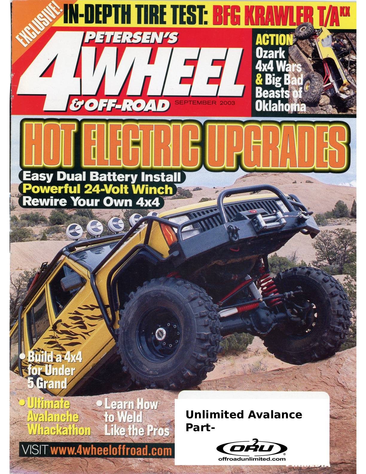 Petersen's 4Wheel Off-Road cover featuring Jeep upgrades and accessories.