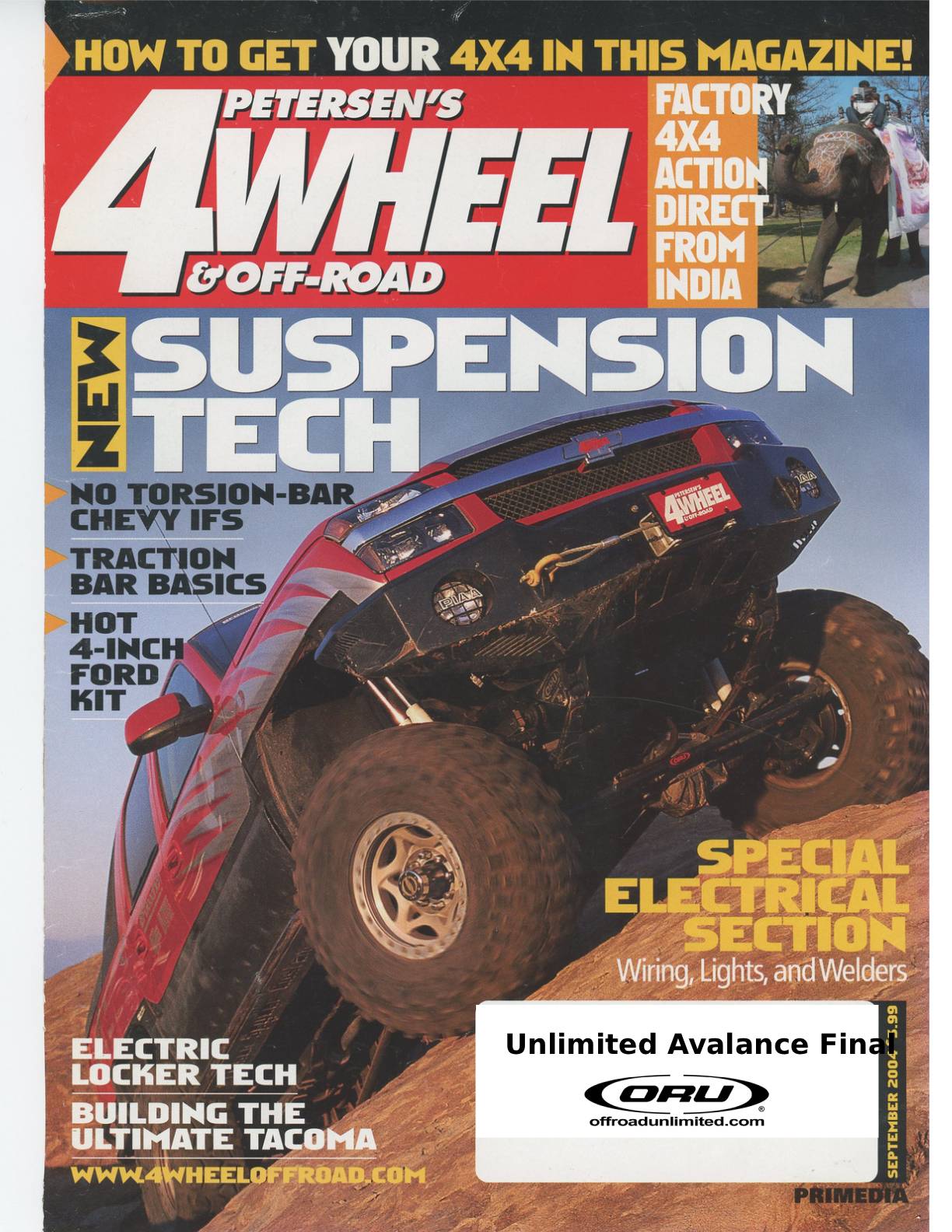 Petersen's 4 Wheel & Off-Road magazine featuring new suspension tech and offroad performance upgrades.